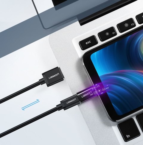Adapter przejściówka z micro USB na USB-C - czarny Adapter przejściówka z micro USB na USB-C - czarny