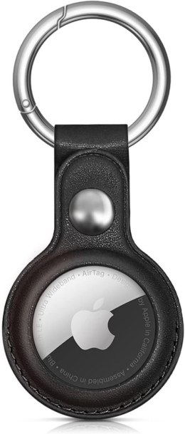 Etui do lokalizatora Apple AirTag z ekoskóry - czarne