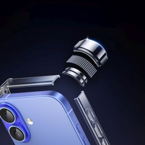 Etui ochronne na iPhone 16 Plus Bright Cushion CA101 - przezroczyste Etui ochronne na iPhone 16 Plus Bright Cushion CA101 - przezroczyste