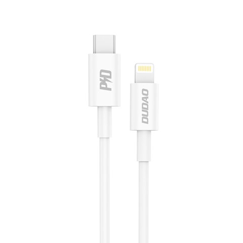 Kabel przewód L6X USB-C - iPhone Lightning PD 20W 1m - biały Kabel przewód L6X USB-C - iPhone Lightning PD 20W 1m - biały