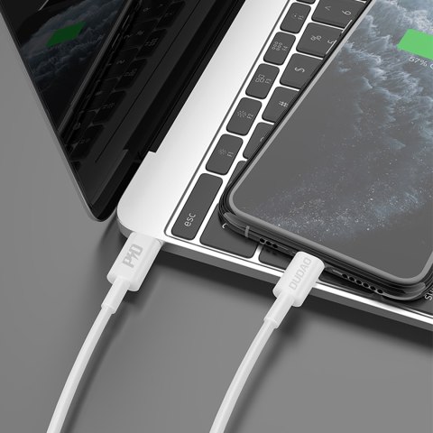 Kabel przewód L6X USB-C - iPhone Lightning PD 20W 1m - biały Kabel przewód L6X USB-C - iPhone Lightning PD 20W 1m - biały
