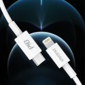 Kabel przewód L6X USB-C - iPhone Lightning PD 20W 1m - biały Kabel przewód L6X USB-C - iPhone Lightning PD 20W 1m - biały