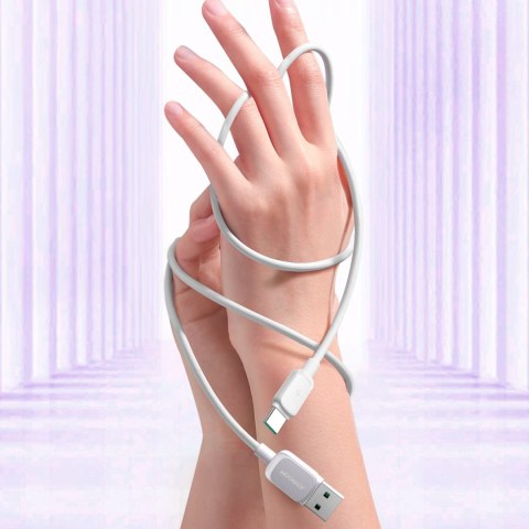 Kabel przewód Multi-Color Series A14 USB-A - USB-C 3A 1.2 m - biały Kabel przewód Multi-Color Series A14 USB-A - USB-C 3A 1.2 m - biały