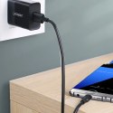 Kabel przewód USB-A 3.0 - USB-C 3A 0.5m - czarny