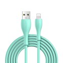 Kabel przewód do iPhone USB-A - Lightning 3A wskaźnik ładowania 2m zielony Kabel przewód do iPhone USB-A - Lightning 3A wskaźnik ładowania 2m zielony