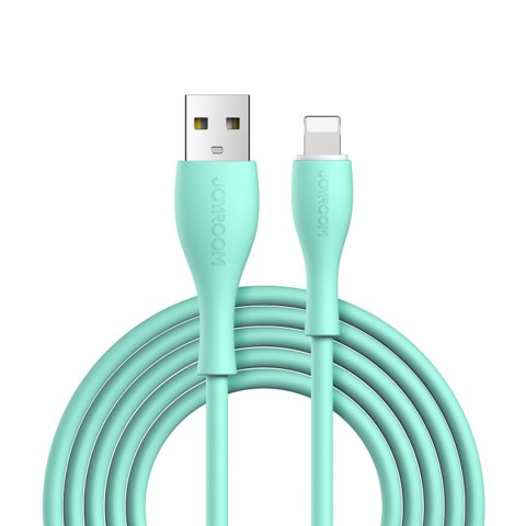 Kabel przewód do iPhone USB-A - Lightning 3A wskaźnik ładowania 2m zielony Kabel przewód do iPhone USB-A - Lightning 3A wskaźnik ładowania 2m zielony
