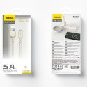 Kabel przewód do iPhone wzmacniany SR USB-A - Lightning 5A 1m beżowy Kabel przewód do iPhone wzmacniany SR USB-A - Lightning 5A 1m beżowy