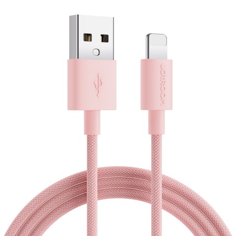 Kabel przewód w oplocie do iPhoneUSB-A - Lightning 2m pastel różowy Kabel przewód w oplocie do iPhoneUSB-A - Lightning 2m pastel różowy