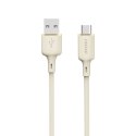 Kabel przewód wzmacniany SR USB-A - USB-C 5A 1m beżowy Kabel przewód wzmacniany SR USB-A - USB-C 5A 1m beżowy
