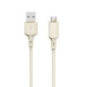 Kabel przewód wzmacniany SR USB-A - microUSB 5A 1m beżowy Kabel przewód wzmacniany SR USB-A - microUSB 5A 1m beżowy