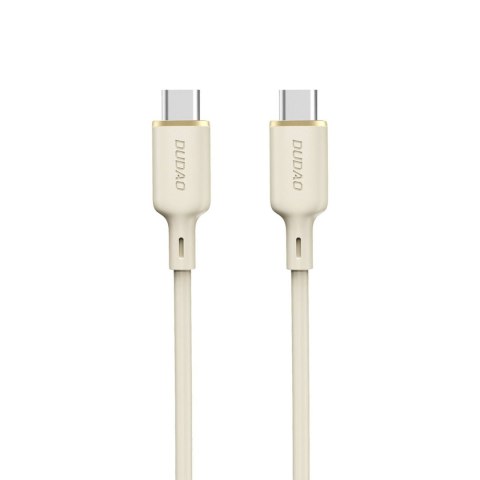 Kabel przewód wzmacniany SR USB-C - USB-C 100W 1m beżowy Kabel przewód wzmacniany SR USB-C - USB-C 100W 1m beżowy
