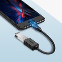 Przejściówka adapter micro USB (męski) - USB-A (żeński) OTG płaski 0.15m - czarny Przejściówka adapter micro USB (męski) - USB-A (żeński) OTG płaski 0.15m - czarny