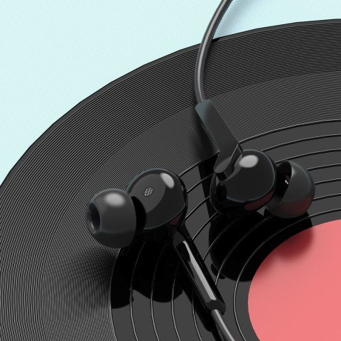 Słuchawki X3C+ dokanałowe przewodowe z mikrofonem i pilotem USB-C 1.2m - czarne Słuchawki X3C+ dokanałowe przewodowe z mikrofonem i pilotem USB-C 1.2m - czarne