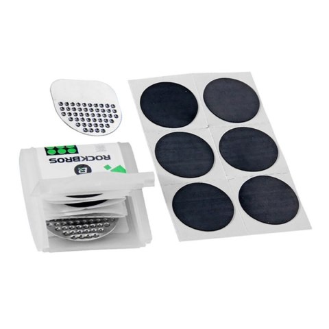 Zestaw naprawczy łatki z klejem śr. 2.4cm do łatania dętek rowerowych Zestaw naprawczy łatki z klejem śr. 2.4cm do łatania dętek rowerowych