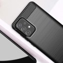 Elastyczne etui pokrowiec na Samsung Galaxy A72 4G Carbon Case - czarny