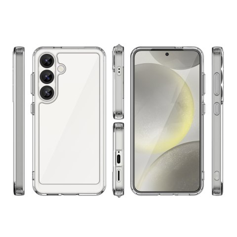 Etui z żelową ramką na Xiaomi Poco X7 Outer Space Case - przezroczyste Etui z żelową ramką na Xiaomi Poco X7 Outer Space Case - przezroczyste