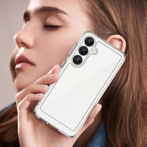 Etui z żelową ramką na Xiaomi Poco X7 Outer Space Case - przezroczyste Etui z żelową ramką na Xiaomi Poco X7 Outer Space Case - przezroczyste