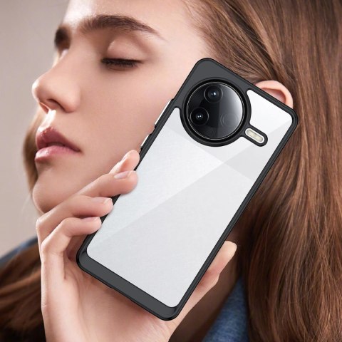 Etui z żelową ramką na Xiaomi Poco F7 Ultra Outer Space Case - czarne Etui z żelową ramką na Xiaomi Poco F7 Ultra Outer Space Case - czarne