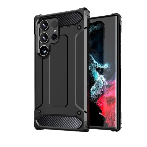 Pancerne hybrydowe etui na Xiaomi Redmi 14C Hybrid Armor - czarne Pancerne hybrydowe etui na Xiaomi Redmi 14C Hybrid Armor - czarne