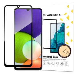 Szkło hartowane na cały ekran z ramką do Samsung Galaxy A22 4G Case Friendly - czarny