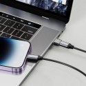 Adapter przejsciówka USB-A (męski) - USB-C (żeński) - czarny