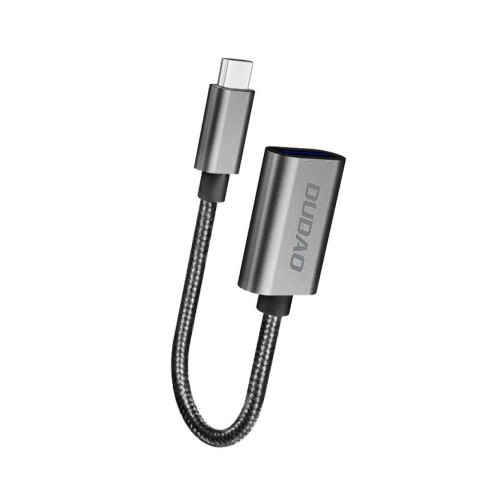 Adapter przejściówka USB-C - USB-A - szary Adapter przejściówka USB-C - USB-A - szary