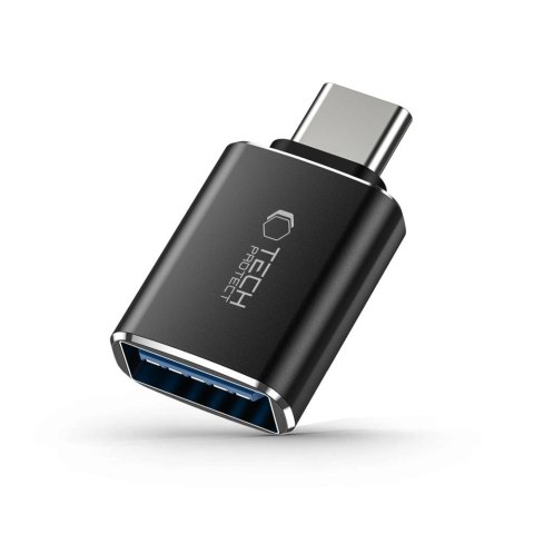 Adapter przejsciówka USB-C (męski) - USB-A (żeński) OTG - czarny Adapter przejsciówka USB-C (męski) - USB-A (żeński) OTG - czarny