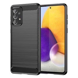 Elastyczne etui pokrowiec na Samsung Galaxy A73 Carbon Case - czarny