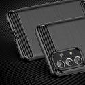 Elastyczne etui pokrowiec na Samsung Galaxy A73 Carbon Case - czarny