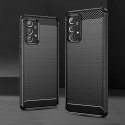 Elastyczne etui pokrowiec na Samsung Galaxy A73 Carbon Case - czarny