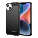 Etui elastyczny żelowy pokrowiec na tył plecki do iPhone 14 Plus Carbon Case - czarny Etui elastyczny żelowy pokrowiec na tył plecki do iPhone 14 Plus Carbon Case - czarny