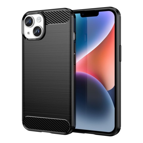 Etui elastyczny żelowy pokrowiec na tył plecki do iPhone 14 Plus Carbon Case - czarny Etui elastyczny żelowy pokrowiec na tył plecki do iPhone 14 Plus Carbon Case - czarny