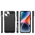 Etui elastyczny żelowy pokrowiec na tył plecki do iPhone 14 Plus Carbon Case - czarny Etui elastyczny żelowy pokrowiec na tył plecki do iPhone 14 Plus Carbon Case - czarny