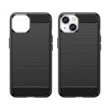 Etui elastyczny żelowy pokrowiec na tył plecki do iPhone 14 Plus Carbon Case - czarny Etui elastyczny żelowy pokrowiec na tył plecki do iPhone 14 Plus Carbon Case - czarny