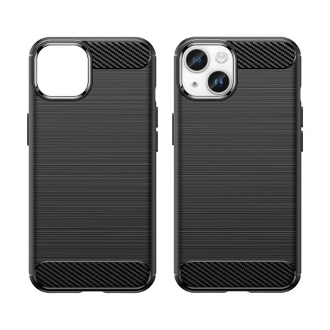 Etui elastyczny żelowy pokrowiec na tył plecki do iPhone 14 Plus Carbon Case - czarny Etui elastyczny żelowy pokrowiec na tył plecki do iPhone 14 Plus Carbon Case - czarny