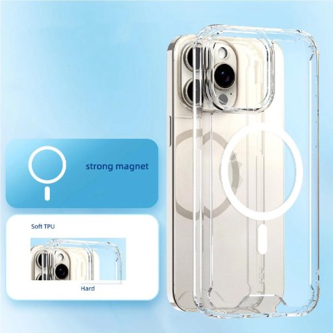 Etui pokrowiec na iPhone 16 Clear Corner Case MagSafe - przezroczyste Etui pokrowiec na iPhone 16 Clear Corner Case MagSafe - przezroczyste