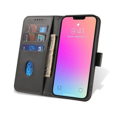 Etui pokrowiec z klapką portfel podstawka na Samsung Galaxy S23+ Magnet Case - czarny Etui pokrowiec z klapką portfel podstawka na Samsung Galaxy S23+ Magnet Case - czarny
