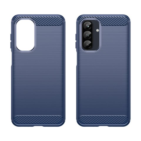 Etui silikonowe na Samsung Galaxy A26 Carbon Case - niebieskie Etui silikonowe na Samsung Galaxy A26 Carbon Case - niebieskie