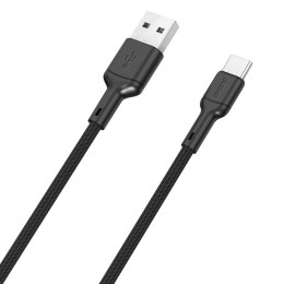 Kabel przewód USB-A - USB-C 5A 1m - czarny
