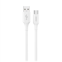 Kabel przewód USB-A - USB-C 6A 1.2m - biały