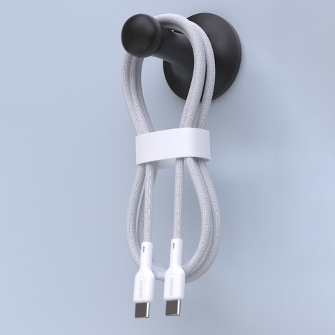 Kabel przewód USB-C 65W 1m - biały Kabel przewód USB-C 65W 1m - biały