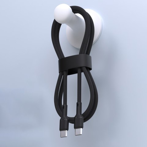 Kabel przewód USB-C 65W 1m - czarny Kabel przewód USB-C 65W 1m - czarny