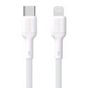 Kabel przewód USB-C - iPhone Lightning 30W 1m - biały Kabel przewód USB-C - iPhone Lightning 30W 1m - biały