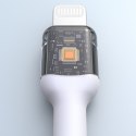 Kabel przewód USB-C - iPhone Lightning 30W 1m - biały Kabel przewód USB-C - iPhone Lightning 30W 1m - biały