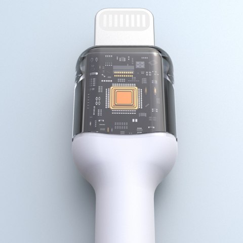 Kabel przewód USB-C - iPhone Lightning 30W 1m - biały Kabel przewód USB-C - iPhone Lightning 30W 1m - biały
