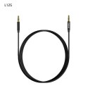 Kabel przewód stereo AUX mini jack 3.5mm 1m - czarny Kabel przewód stereo AUX mini jack 3.5mm 1m - czarny