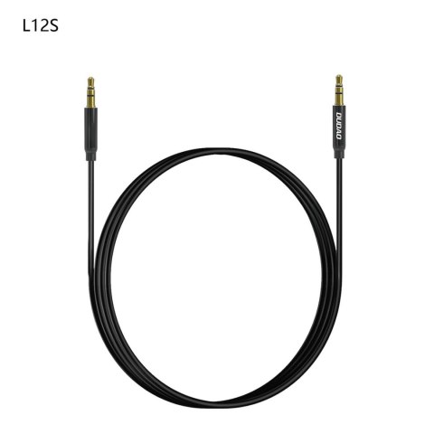 Kabel przewód stereo AUX mini jack 3.5mm 1m - czarny Kabel przewód stereo AUX mini jack 3.5mm 1m - czarny