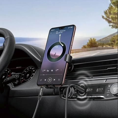 Kabel przewód stereo AUX mini jack 3.5mm 1m - czarny Kabel przewód stereo AUX mini jack 3.5mm 1m - czarny