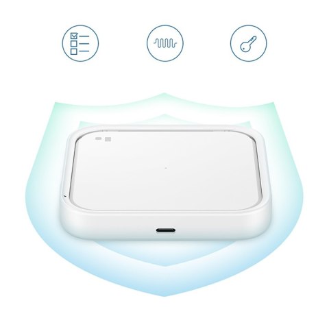 Ładowarka Samsung Wireless Charger Pad indukcyjna 15W + ładowarka sieciowa i kabel USB-C - biała Ładowarka Samsung Wireless Charger Pad indukcyjna 15W + ładowarka sieciowa i kabel USB-C - biała