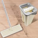 Mop płaski z wiadrem dwukomorowym wyciskaczem 2 wkłady 2x 4.5 l